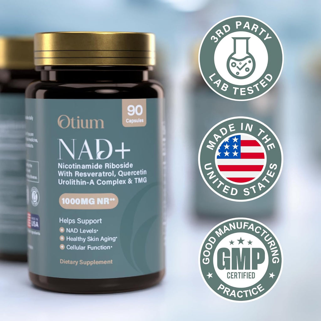 Otium NAD+ — Cellular Energy & Healthy Aging Support | 90 Vegan Capsules